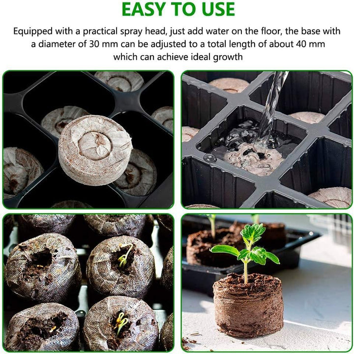Skanto | Kokosfiber Torv Frøplante Pellets – Startpakke for Frøplante