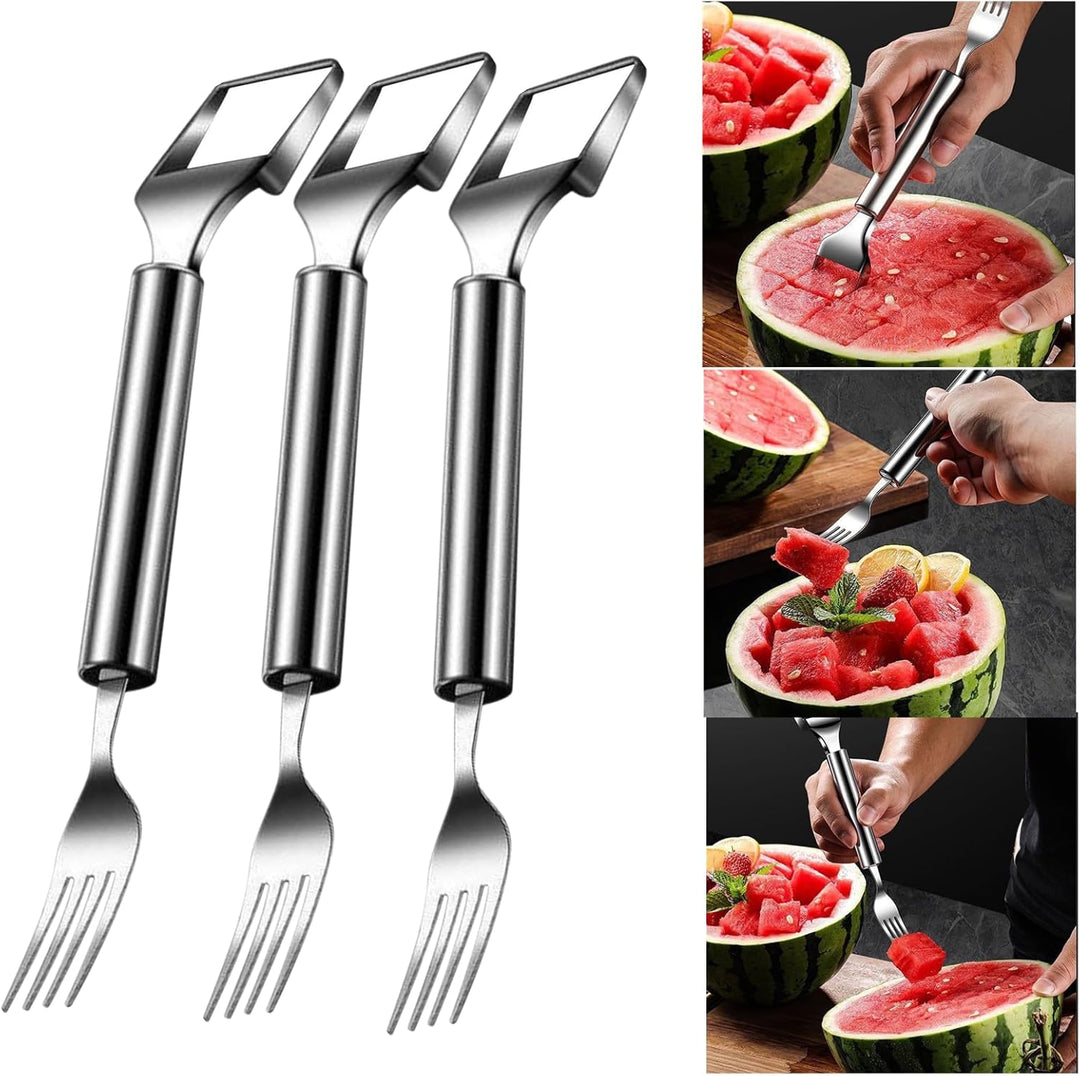 Skanto | Woyuosn 2-i-1 Rustfritt Stål Watermelon Gaffel Cutter