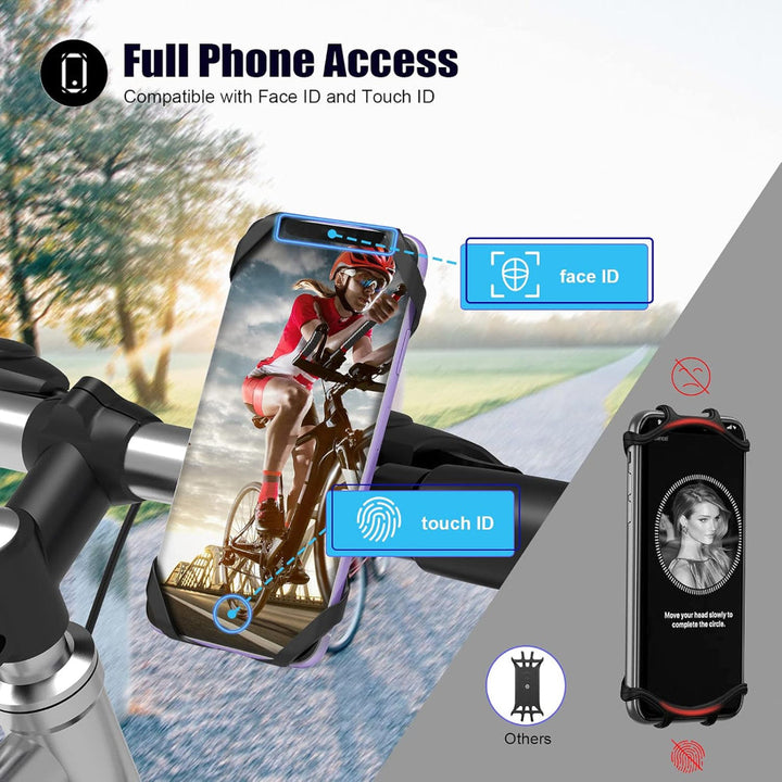 Sykkel telefonholder 360° roterbar avtakbar | Skanto