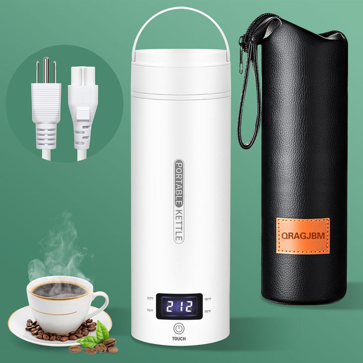 Skanto | Bærbar elektrisk reisekjele | Kompakt rustfritt stål smartkettle med LCD