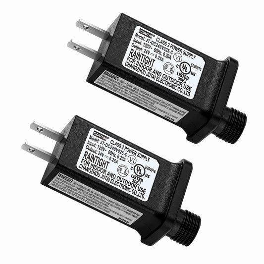 Norvo | 2Pcs Erstatning 24V 0.25A Led Transformer Modell Jt-Dc240V025-C Klasse 2 Strømkilde Ip44 Led Lyskontroller Lav Spenning Trans