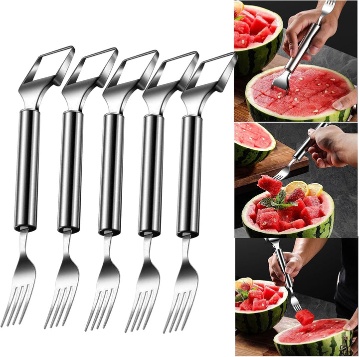 Skanto | Woyuosn 2-i-1 Rustfritt Stål Watermelon Gaffel Cutter