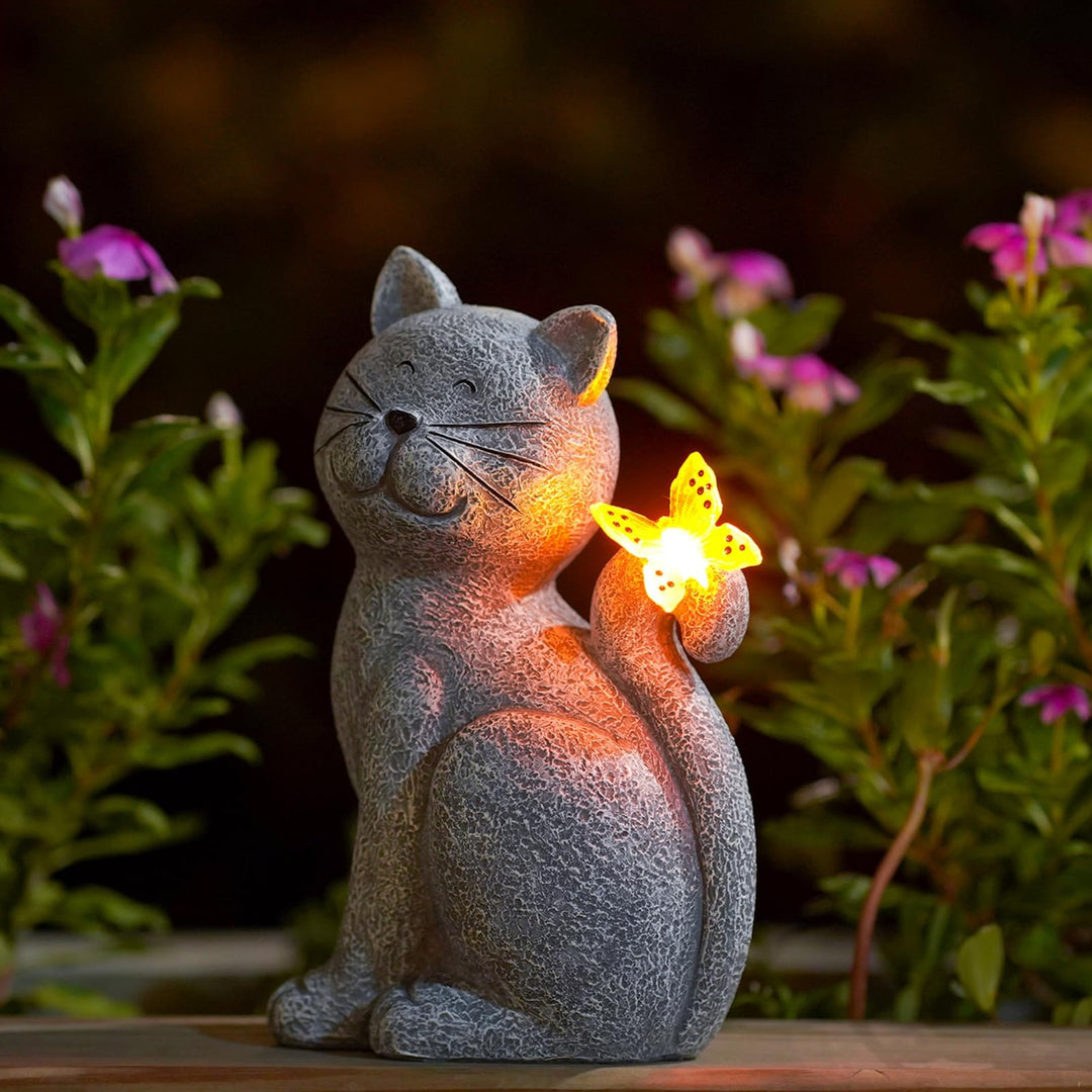 EnchantedKitty - Elegant dekorativ katt for utendørsområde Skanto