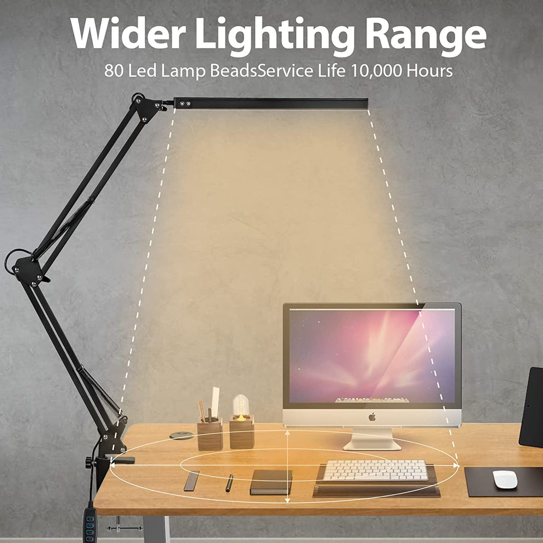 LED Skrivebordslampe Klemme Lys Dimmbar 10W | Skanto