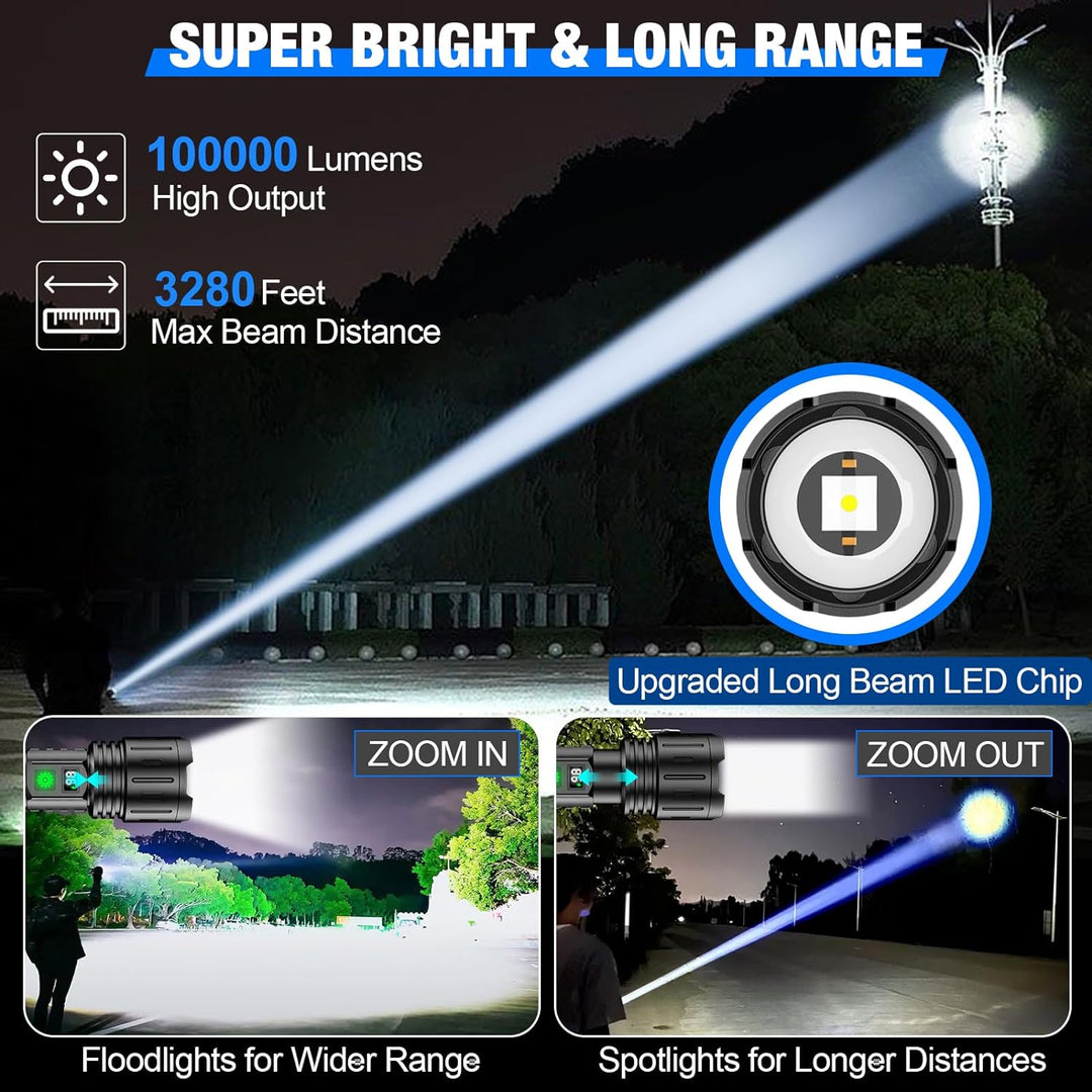 UltraStrong Natt Synslys Pro – Oppladbar aluminiums lampe | Skanto