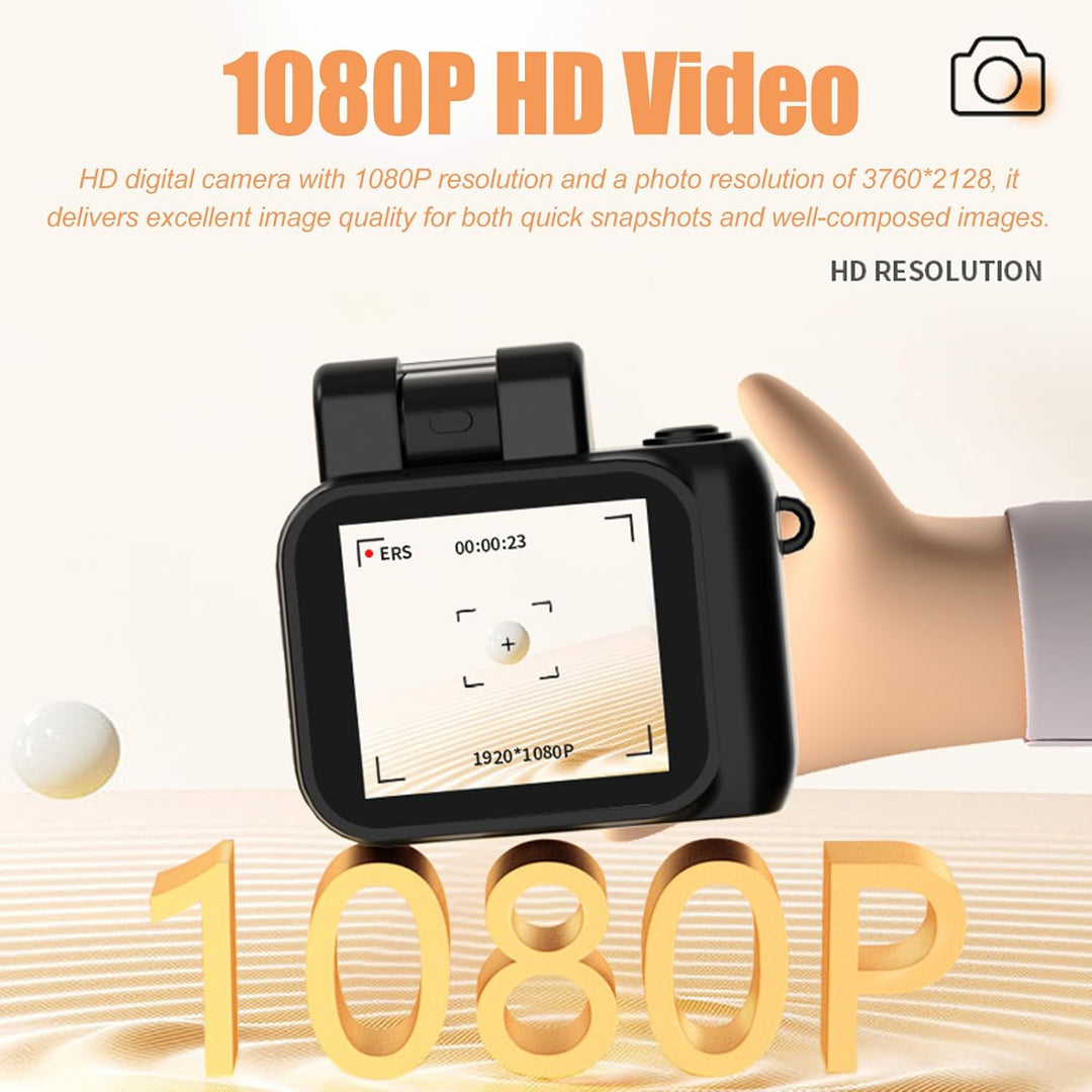 Skanto | Mini Nøkkelring Digitale Kamera med 1080P Video og Retro Design – Rivoma