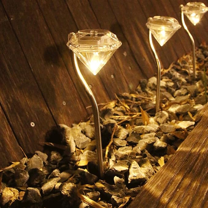 Skanto | Solhage Lys i Diamantform – LED-lamper for Ute-dekorasjon og Belysning
