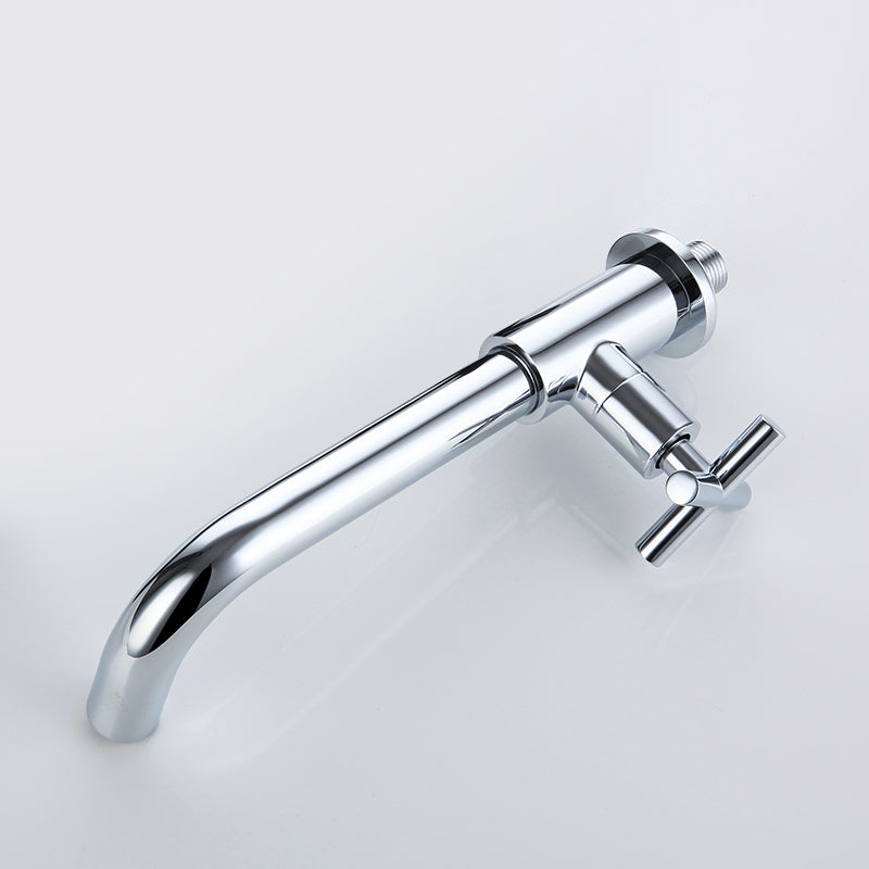 Mye brukt veggmontert baderomsservantkran, krysshåndtak, lavvinkelkran