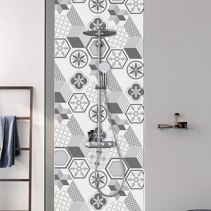 Sekskantet mosaikkflistapet for selvklebende og avtakbare bakveggfliser