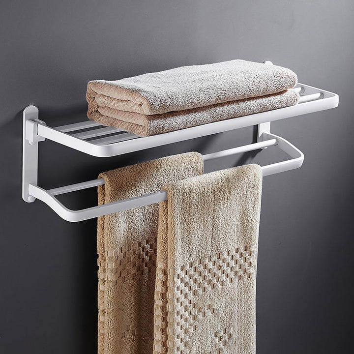 Skanto | Hvite Baderoms Tilbehør Hardware Sett Moderne Baderoms Tilbehør Sett, Håndklehenger