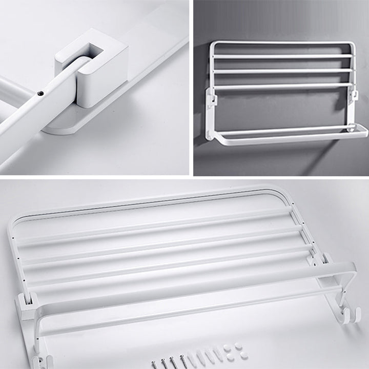 Skanto | Hvite Baderoms Tilbehør Hardware Sett Moderne Baderoms Tilbehør Sett, Håndklehenger