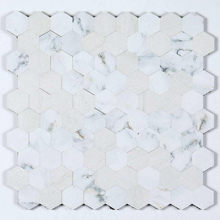Moderne Peel & Stick metallmosaikkflis sekskant Peel & Stick T-baneflis