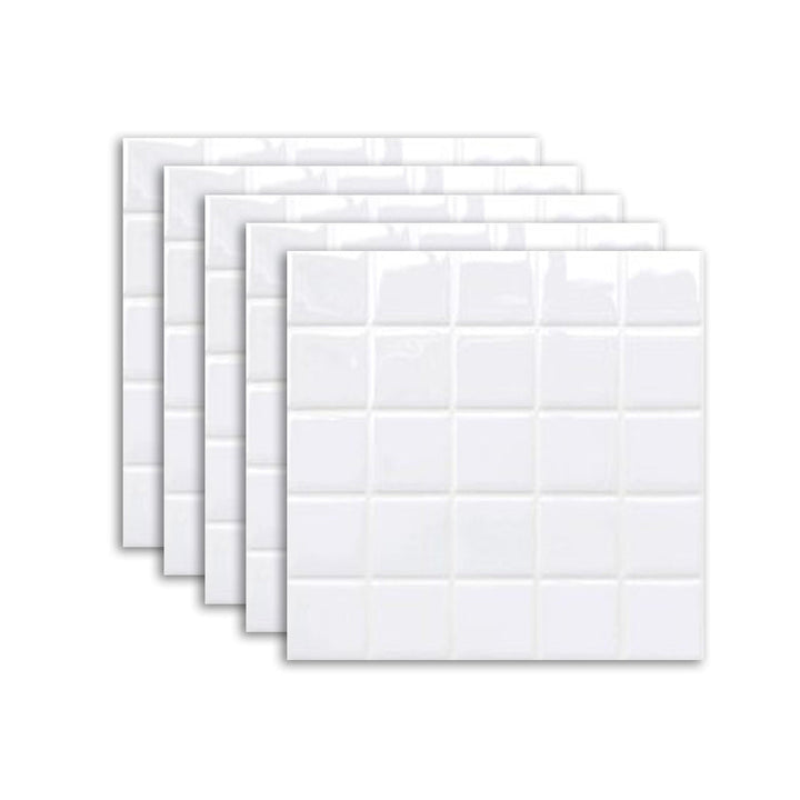 Skanto | Hvit Mosaic Peel & Stick Flis Vanntett Kjøkken Backsplash Tapet