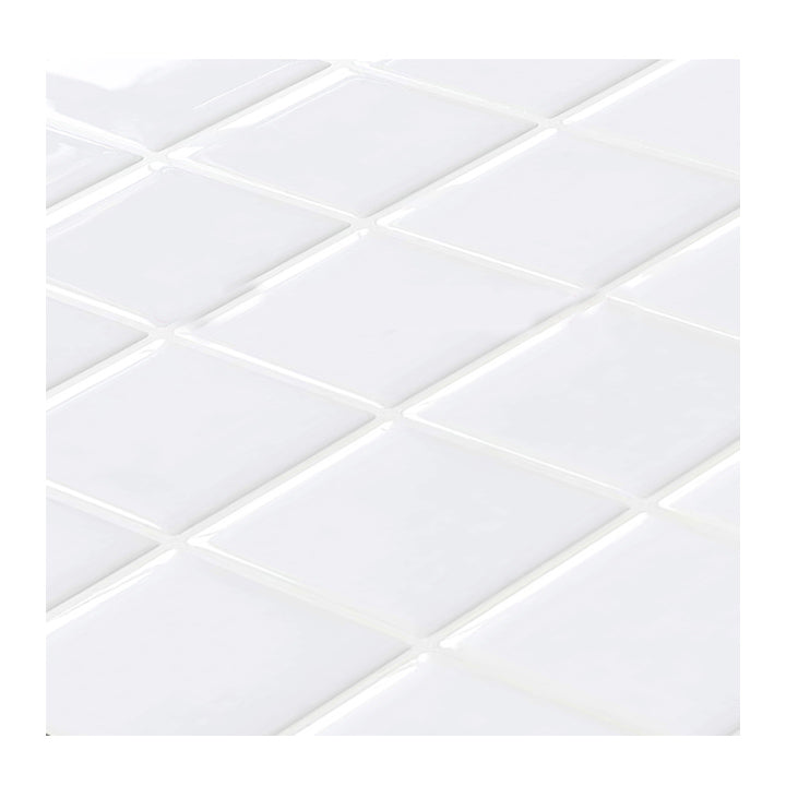 Skanto | Hvit Mosaic Peel & Stick Flis Vanntett Kjøkken Backsplash Tapet