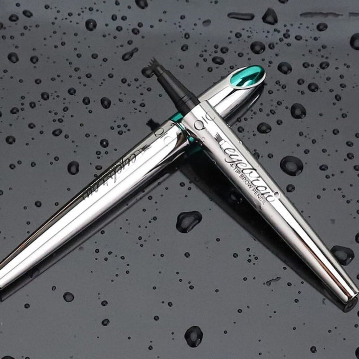 Skanto | 3D Vanntett Microblading Brynpen 4 Gaffeltip Tatoveringsblyant