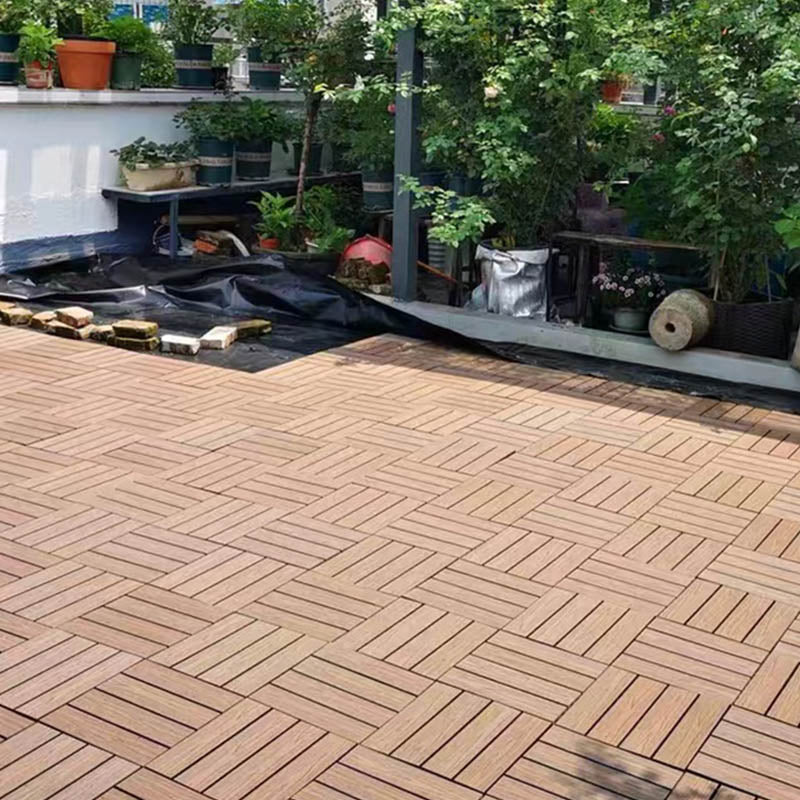Klassiske trefliser til hageterrassegulv