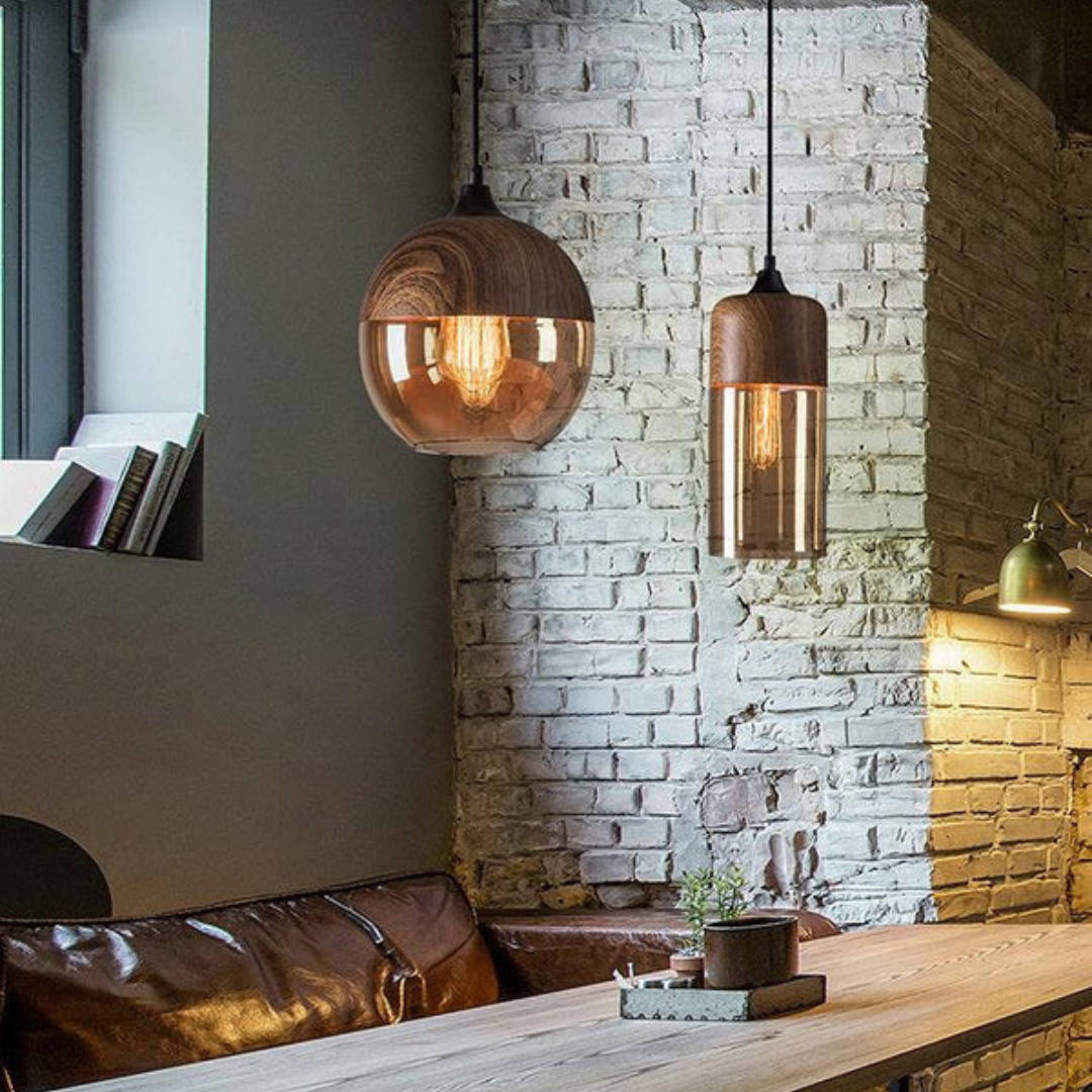 Skanto | Stilig skandinavisk tre taklampe - NordLuna