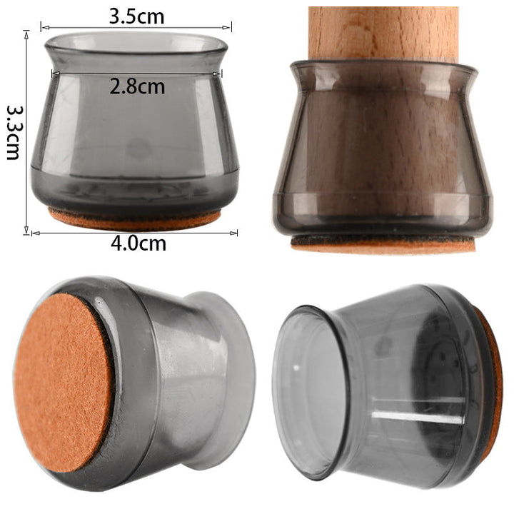 Stolbeins gulvbeskyttere (4 PCS) | Skanto