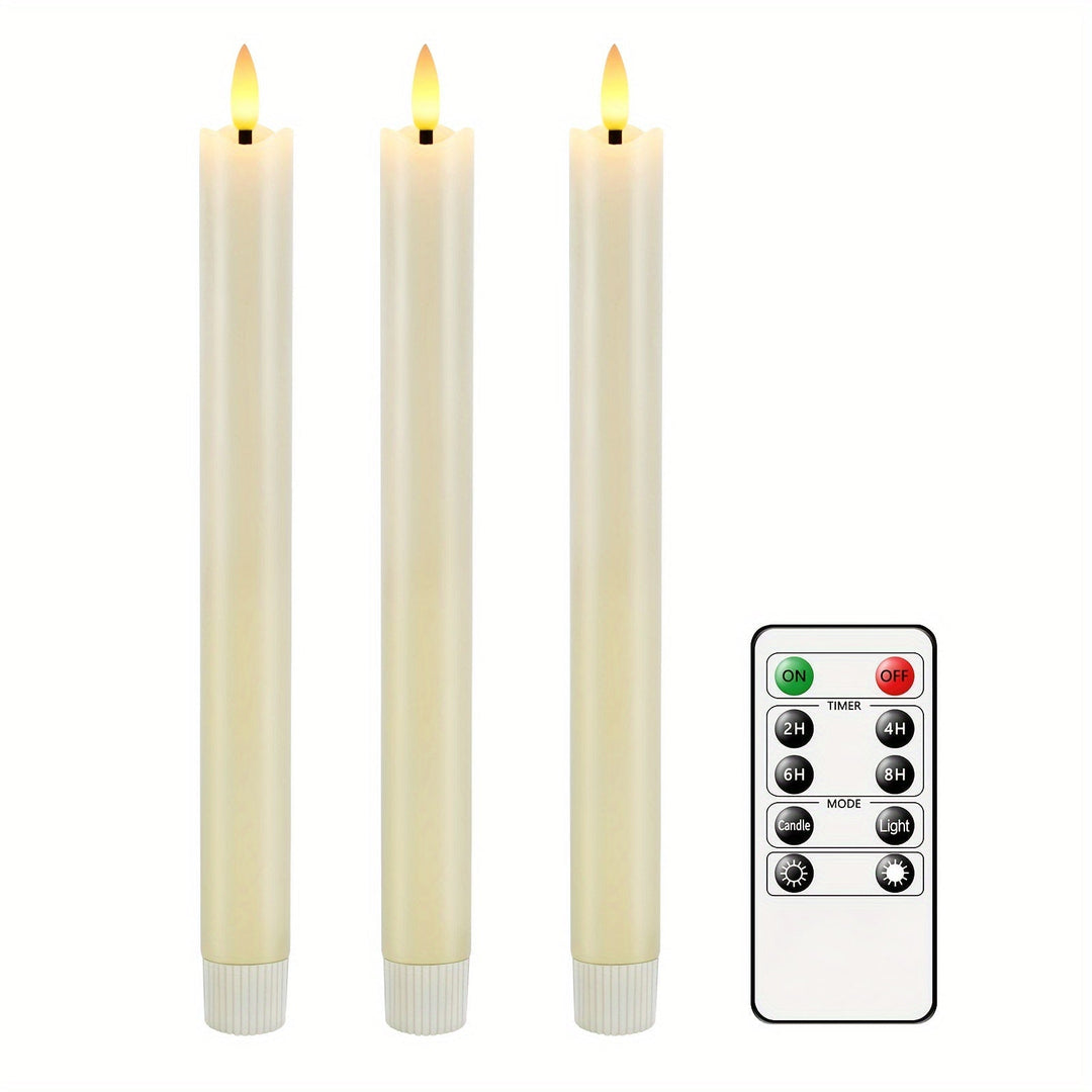 Eebuss Flameless Cone Candles – Realistisk LED Effekt Skanto
