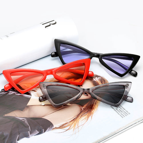 Dame Cat-Eye solbriller med ultralett ramme og polariserte linser Skanto