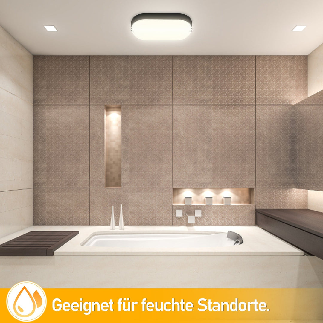 15W LED Fuktbestandig Lys IP54 2 Stykker | Skanto