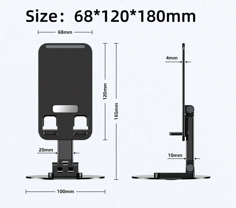 Skanto | Sammenleggbar datamaskintelefonholder i aluminiumlegering