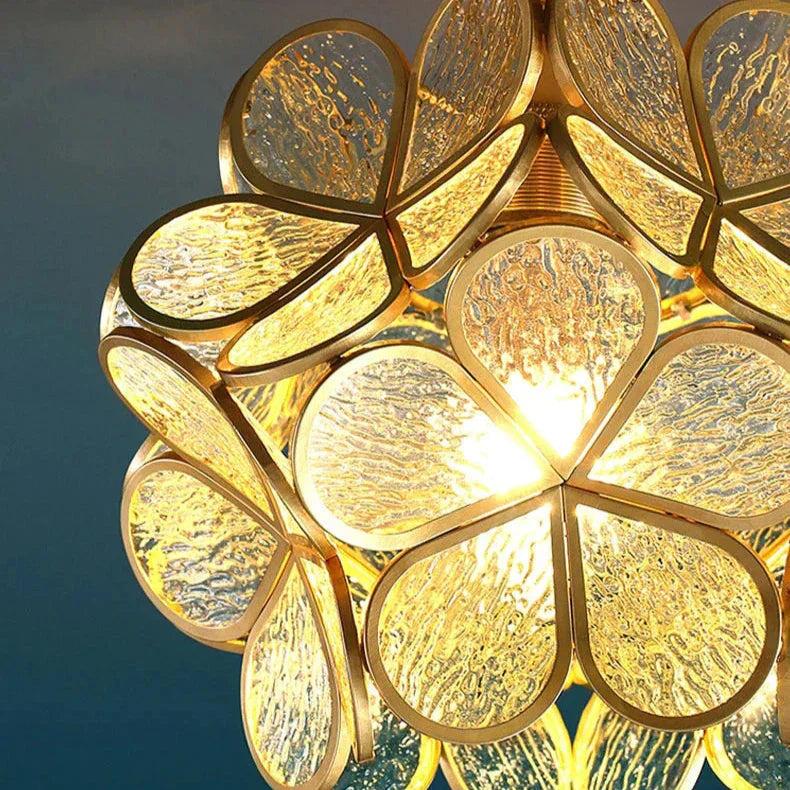 Skanto | Moderne Blomsterform Glass LED Pendellampe