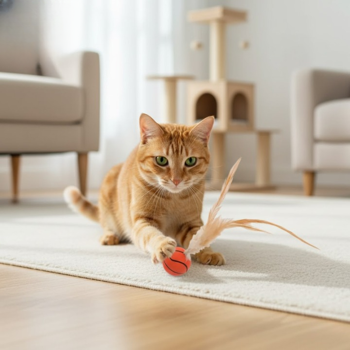 FetherSprint — Slipp løs den ville jegeren i katten din med stille leke moro! | Skanto