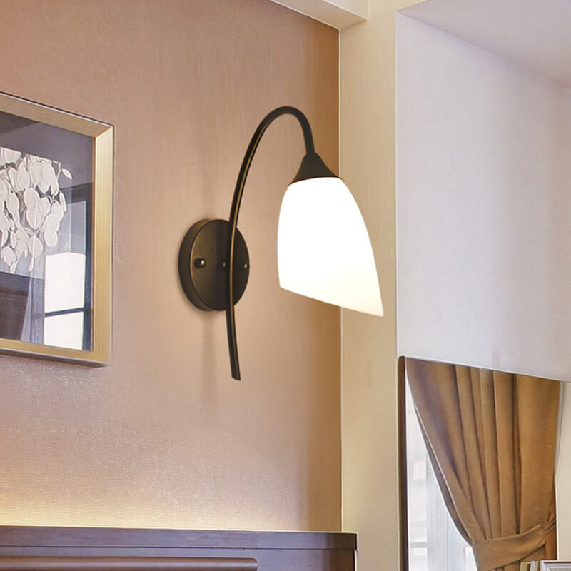 GloeiGlow – Moderne Klokkeformet Vegglampe med Justerbar Arm Skanto