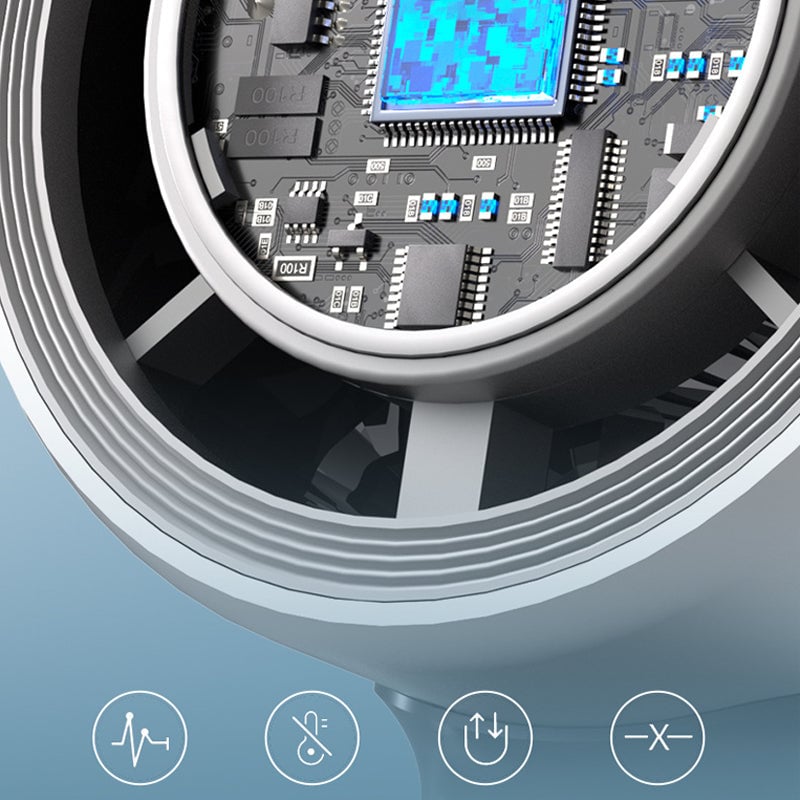 Folding Mini Håndholdt Høyhastighets USB Oppladbar Turbo Vifte | Skanto