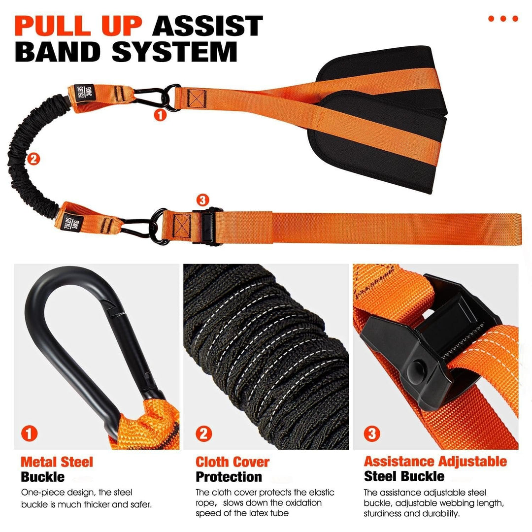 Pull-up assistanseband med dobbelt fot system | Skanto