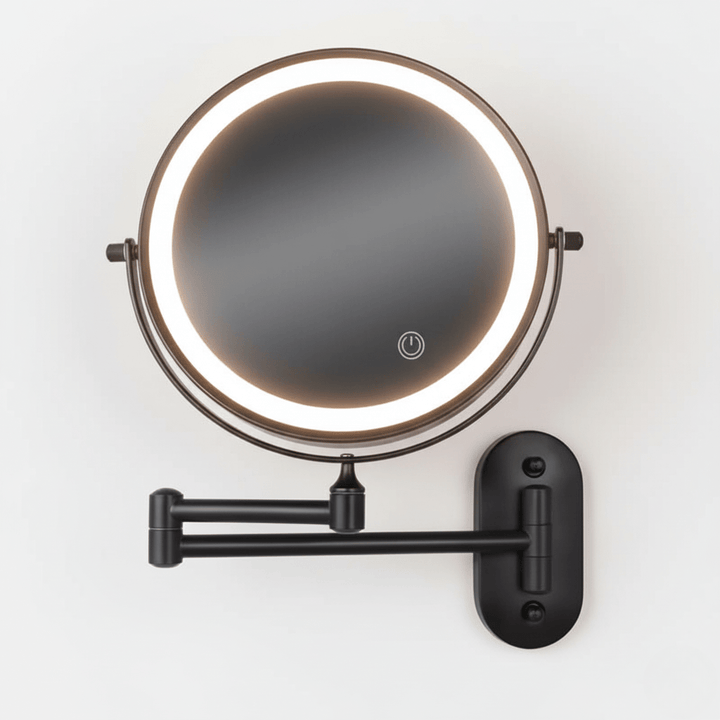 Skanto | LED Forstørrelsespeil med Justerbart Lys og Oppladbart Batteri