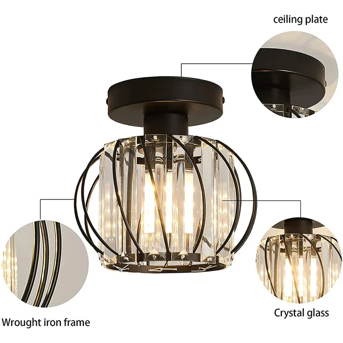 Skanto | Pendellampe svart glass kule taklampe