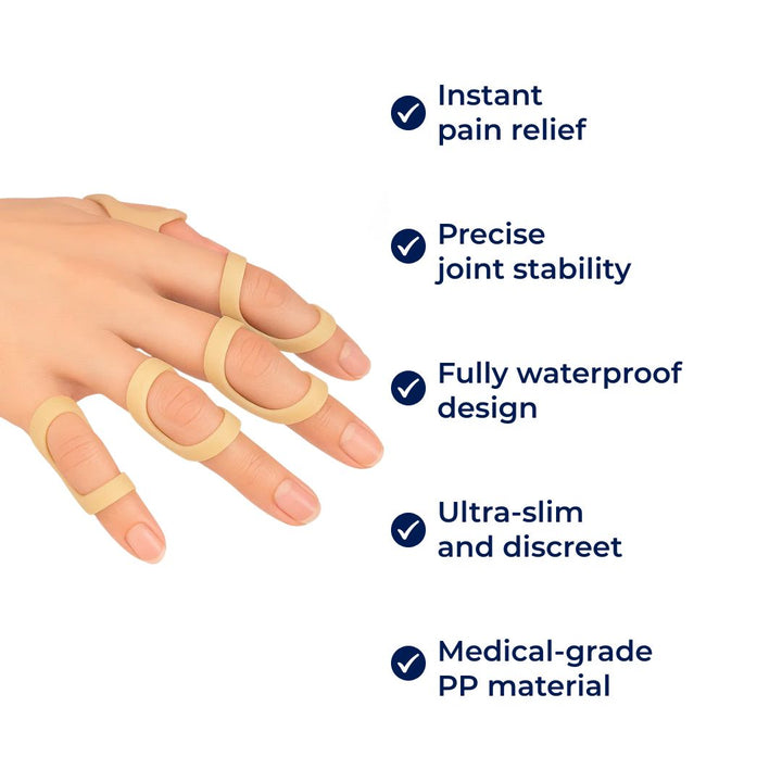 8 Ring Splint – Smertelindring Stabilitet – Vanntett plast – Daglig bruk ved fingerbelastning Kalde