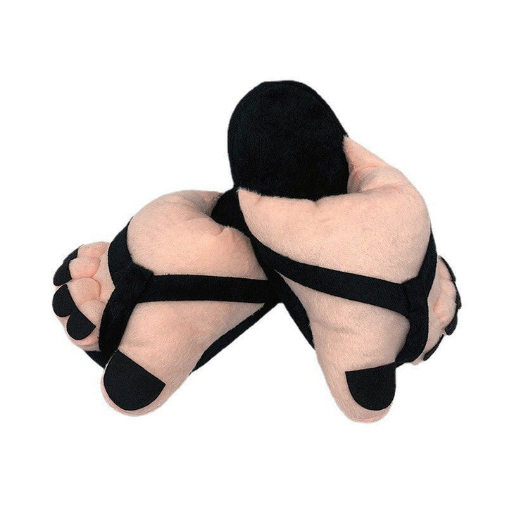 Skanto | Morsomme fotplush novitetssandaler