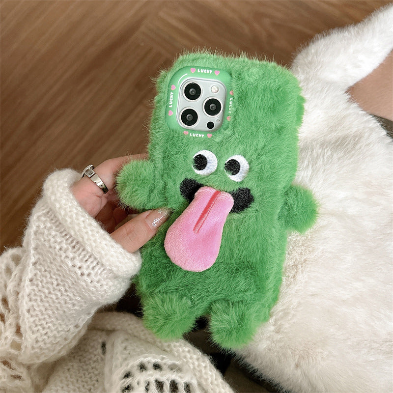 Skanto | Morsom tungsten ut plush telefonholder for iPhone