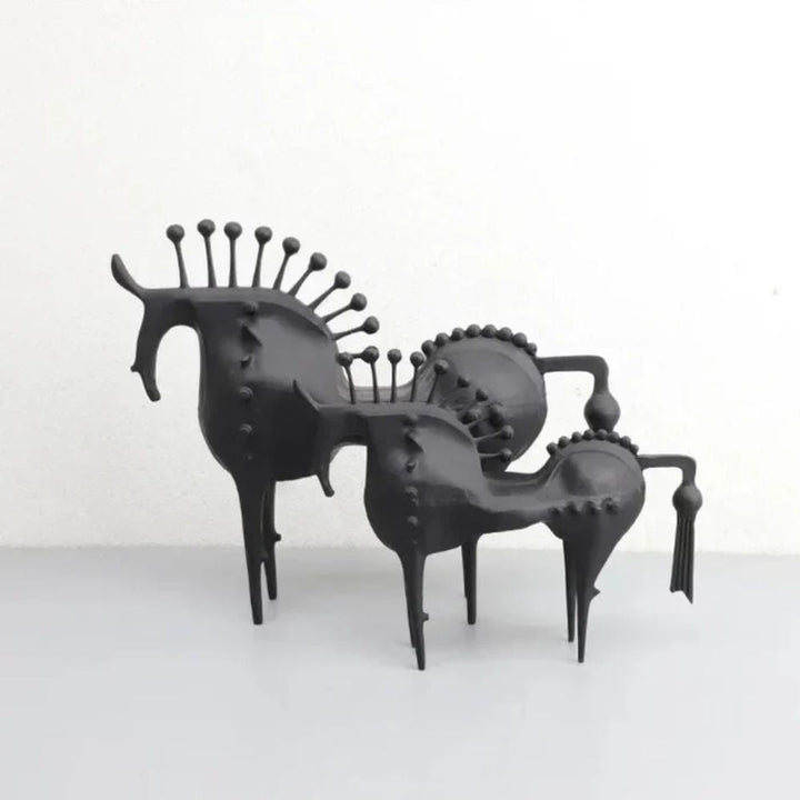 Skanto | Black Stallion Metall Skulptur