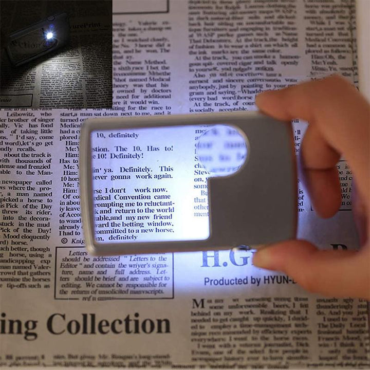 Skanto | LED Kort Type Forstørrelsesglass For Lesing