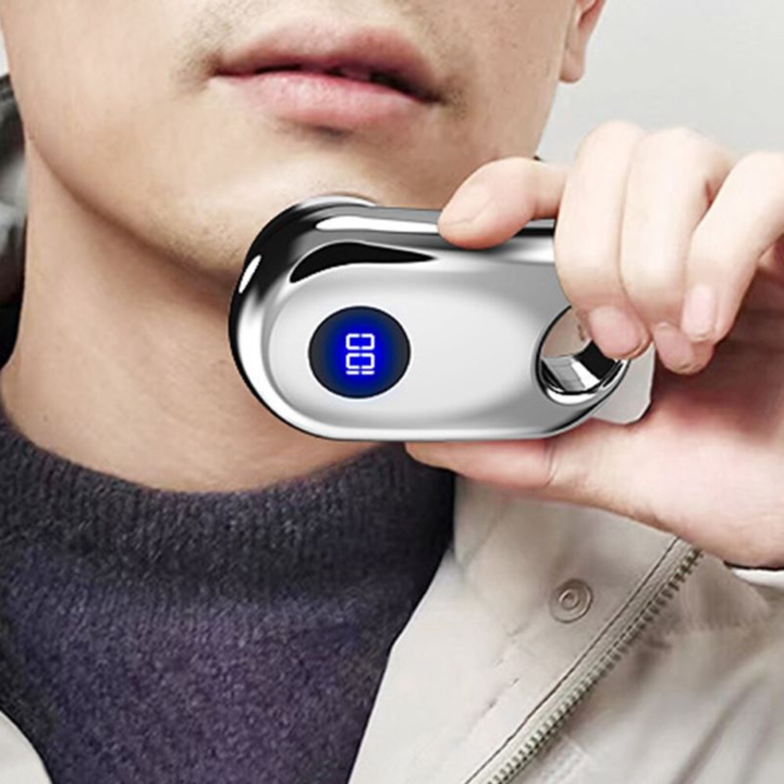 Skanto | Bærbar Elektrisk Mini Barberhøvel – Reisebarbermaskin