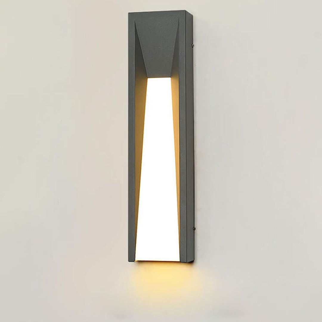 Vanntett Enkel Strip Design LED Utendørs Vegglampe | Skanto