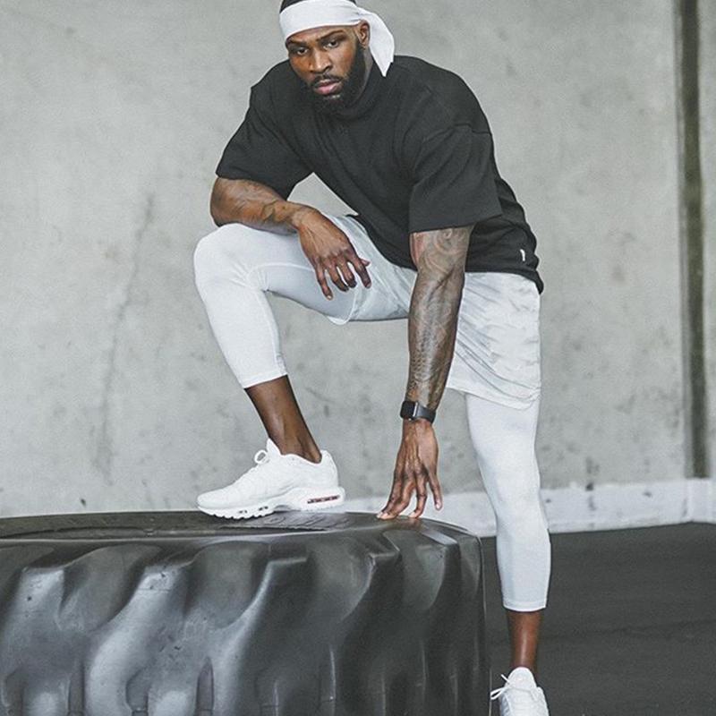 Skanto | Herre trening shorts med leggings