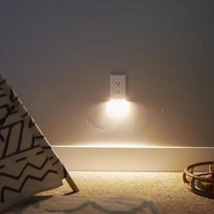 Skanto | Outlet veggplate med LED nattlys