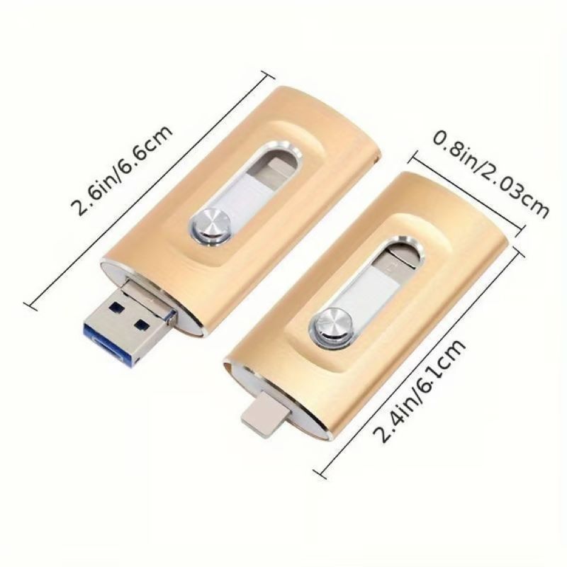 Skanto | 3 i 1 stor kapasitet USB-flash-stasjon for mobiltelefon og datamaskin