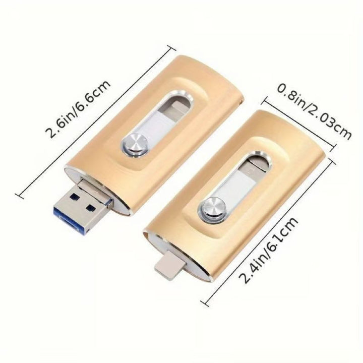 Skanto | 3 i 1 stor kapasitet USB-flash-stasjon for mobiltelefon og datamaskin