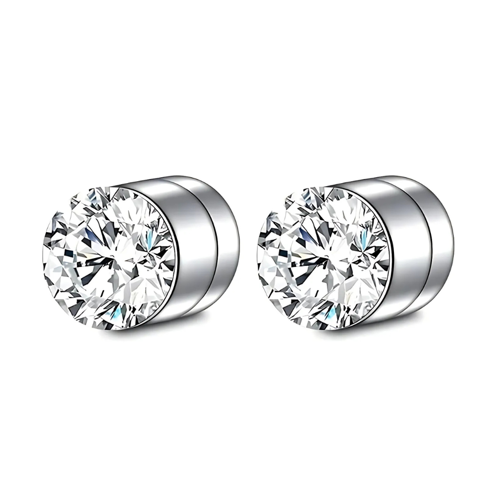 Skanto | Premium Unisex Magnetisk Krystall Design Stud Øreringer