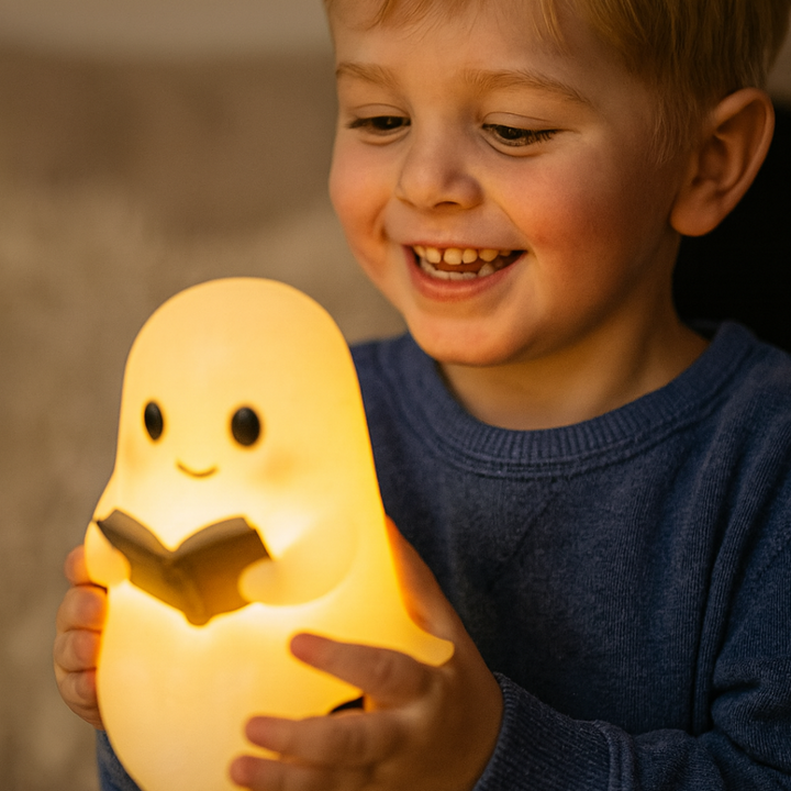 Skanto | NightSpirit Lampe – Håndlaget Dekorativ Nattlampe med Varme Lys