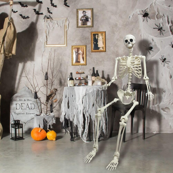 Helkropp Skelet Halloween Dekorasjon – Garantert Skremmende, Morsomt for Alle Skanto