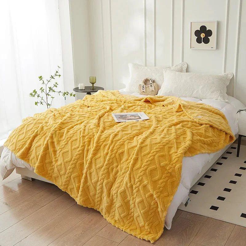 Luksus Lambswool TEppe for Soverom Skanto