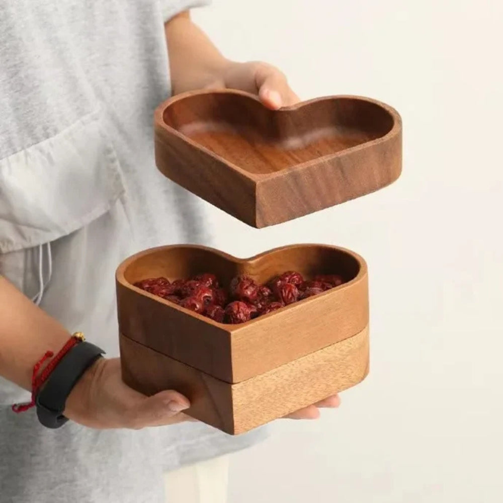 Skanto | Rustic Heart Snack Tray Collection | 4stk
