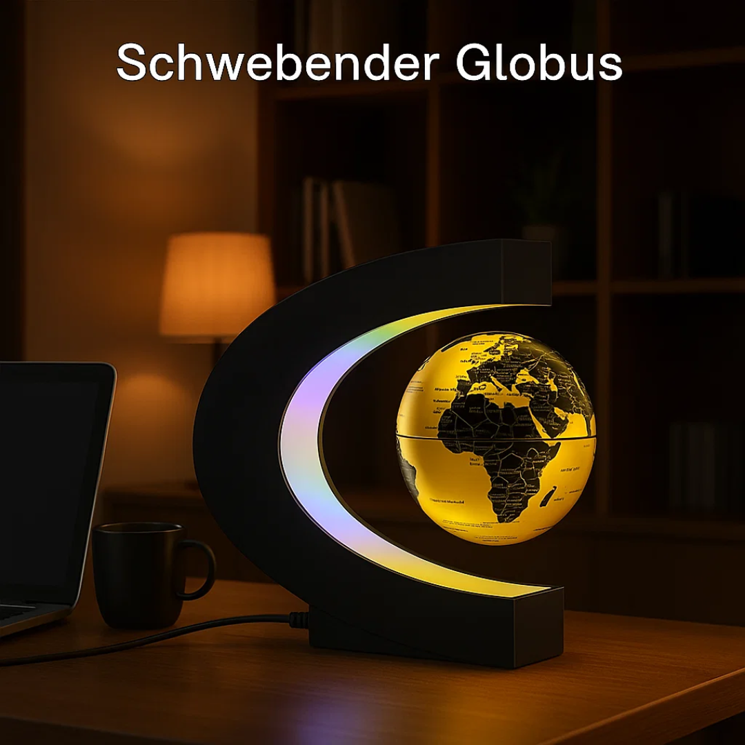 AstroGlobe LED-Weltkugel – Skjebende Globuslampe med Magnetaufhängung